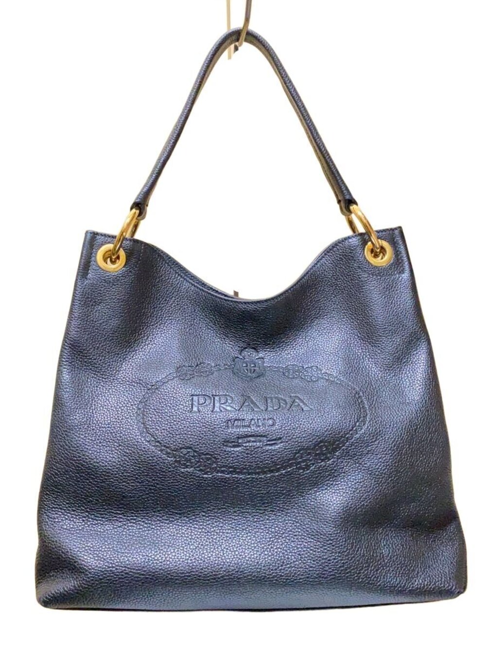 Prada Tote Bag Leather Black
